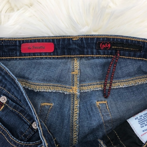 AG Adriano Goldschmied The Sweetie Cropped Jeans Sz 25 - Picture 5 of 6